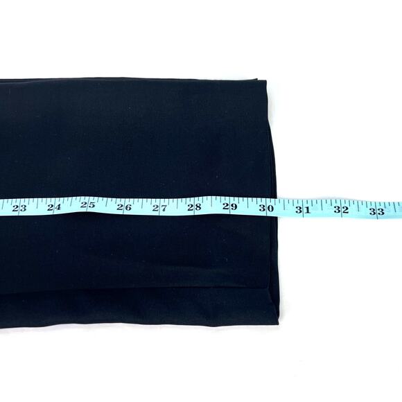 VTG CUTTER & BUCK Silk & Wool Black Flat Front Side Zip Straight Leg Trousers 8 - Picture 7 of 8